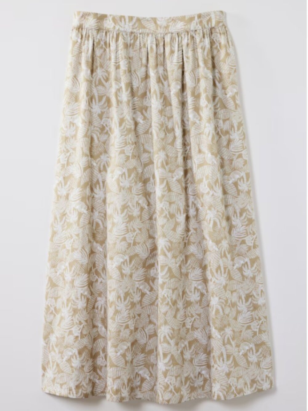 NWT J.Jill Satin A Line Maxi Skirt Tropical Escape 2X
